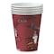 Dart Paper Hot Drink Cups in Bistro Design, 10 oz, Maroon, PK300 OF10BI-0041 - alternate 2
